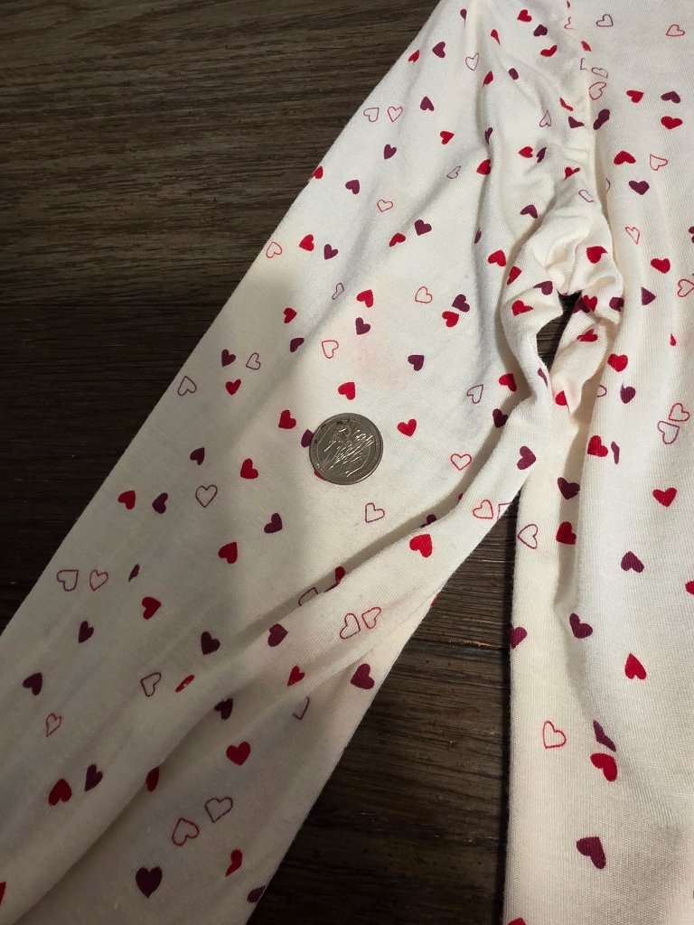 Tranquility Heart Pajama Set Small Long Sleeve Sleepwear Pants As-Is — image 5 of 8